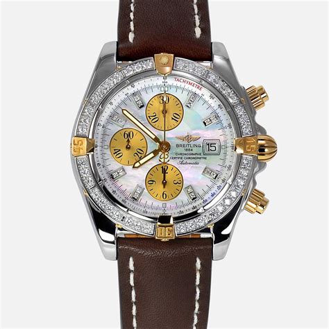 diamond breitling watches|breitling watch with diamond bezel.